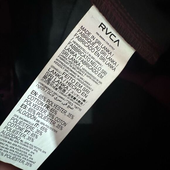 RVCA MENS SHORTS SIZE 31 new no tags - Picture 7 of 7